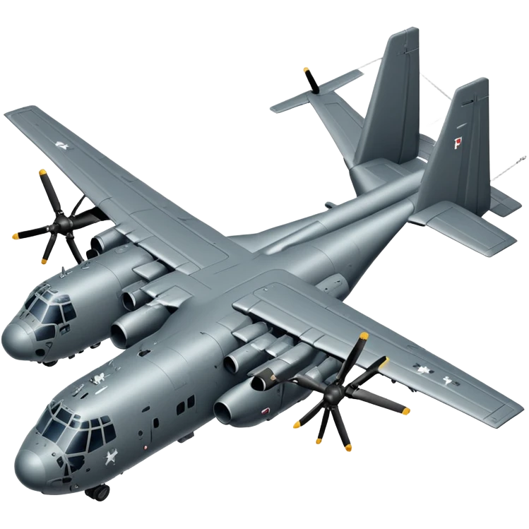 AC-130 gunship aircraft with side-mounted cannons emoji