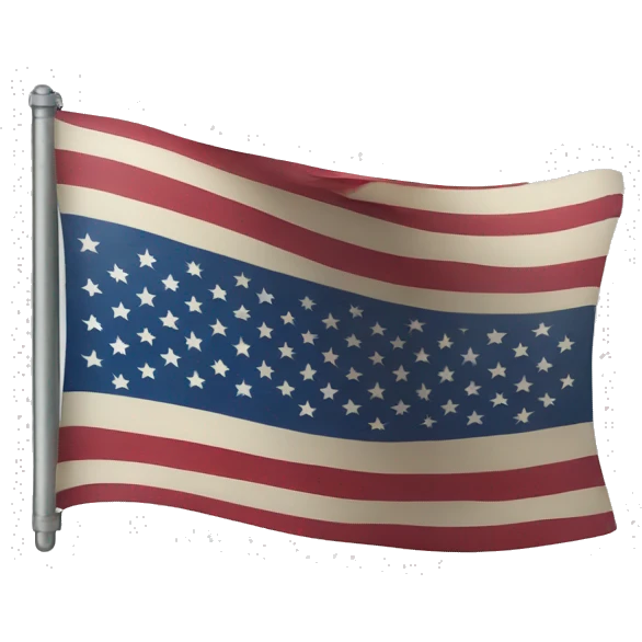 american flag flyinf upside down emoji