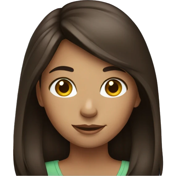 Girl Brunette on laptop emoji