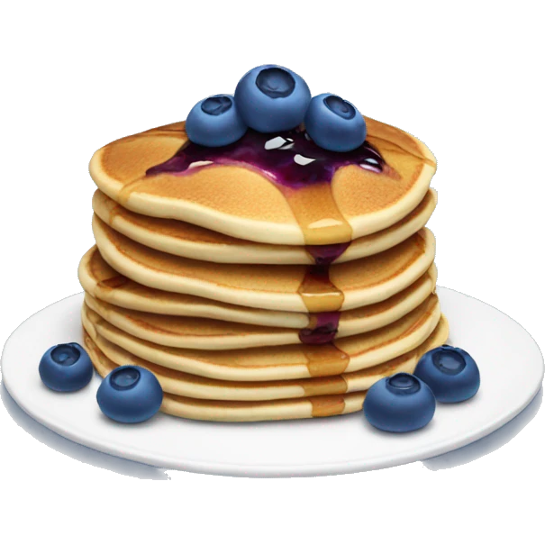 Blueberry pancakes  emoji
