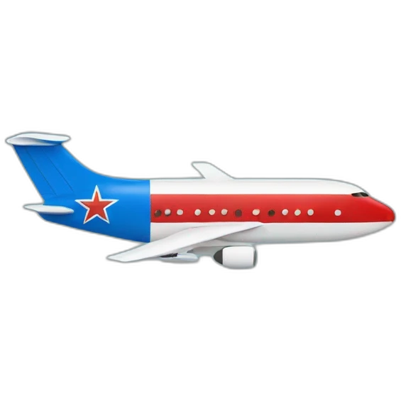 airplane and country flag emoji