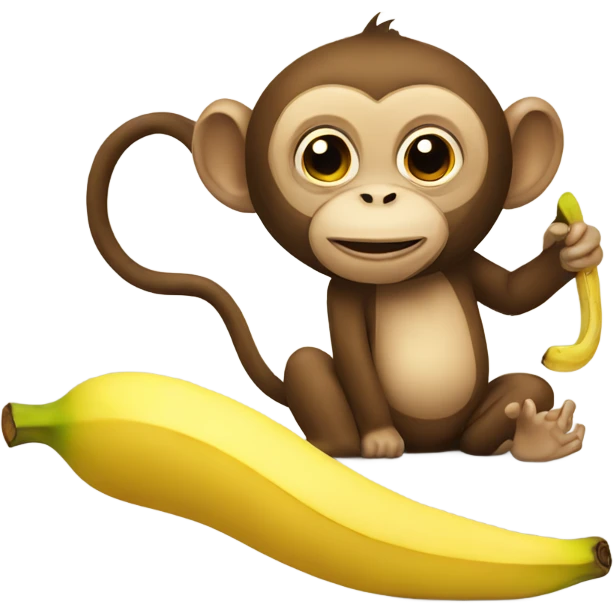 monkey and banana emoji