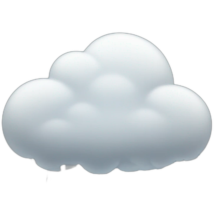 Cloud pouring rain and snow emoji
