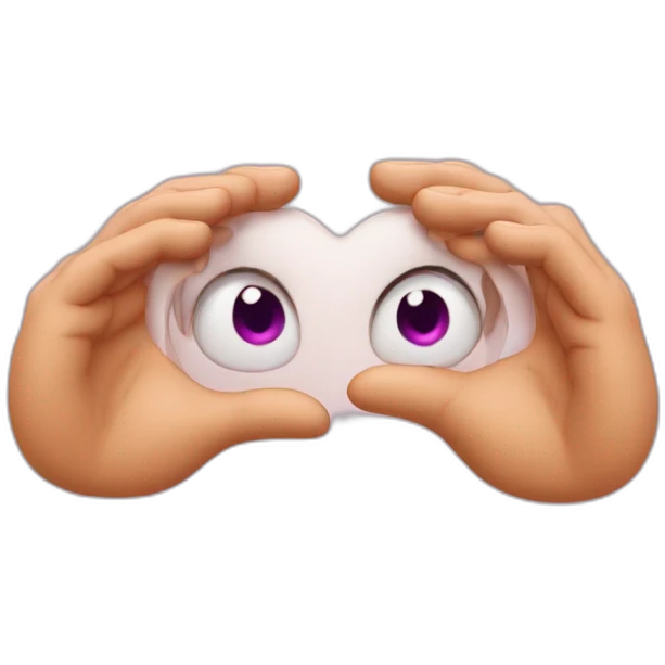 Coeur avec les doigts emoji