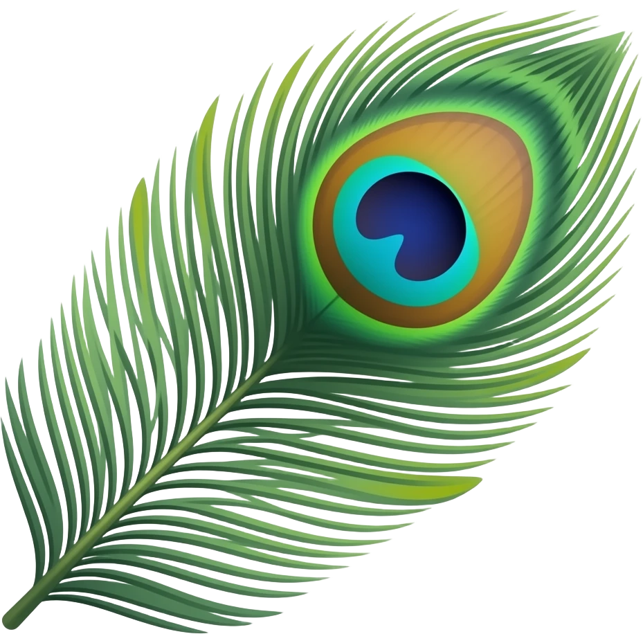 peacock feather emoji emoji
