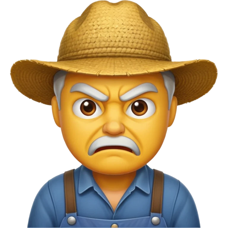 angry farmer  emoji