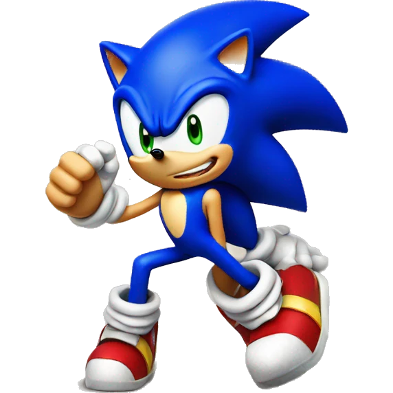 Sonic the hedgehog emoji
