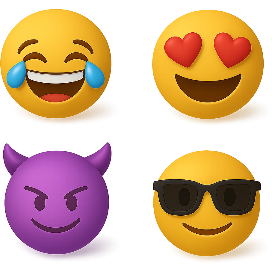 create this without background but keep all the shadows emoji