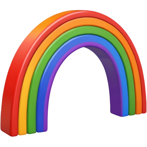 A rainbow swas emoji