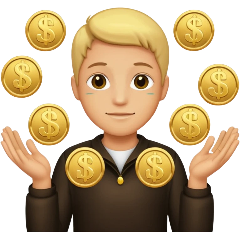 🤑 doing six seven emoji