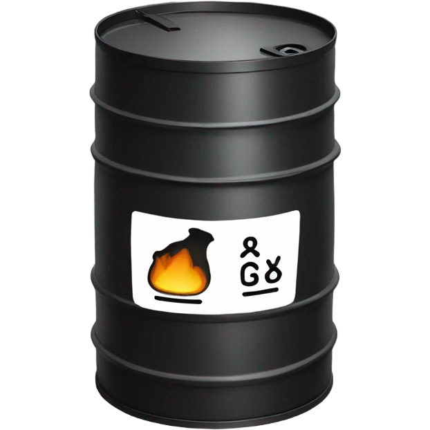 black oil barrel emoji