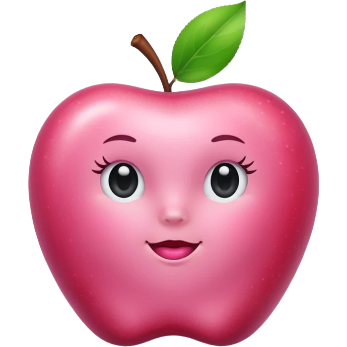 make apple-style emojis, make them pink, coquettish, aesthetic, cute, feminine emoji