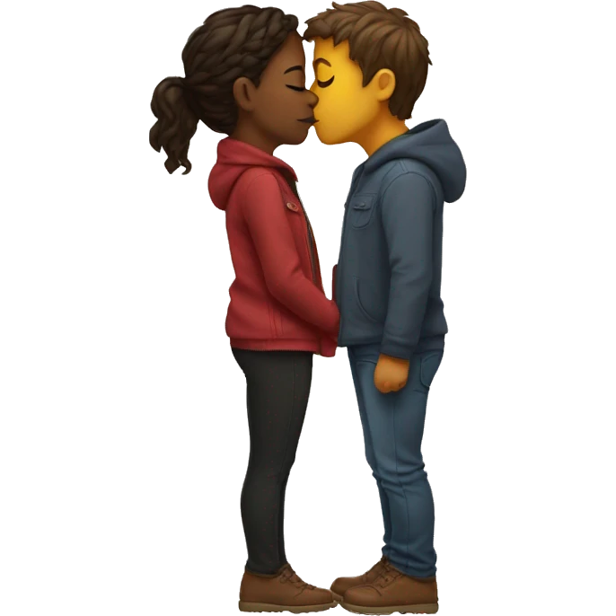 Cute kiss emoji