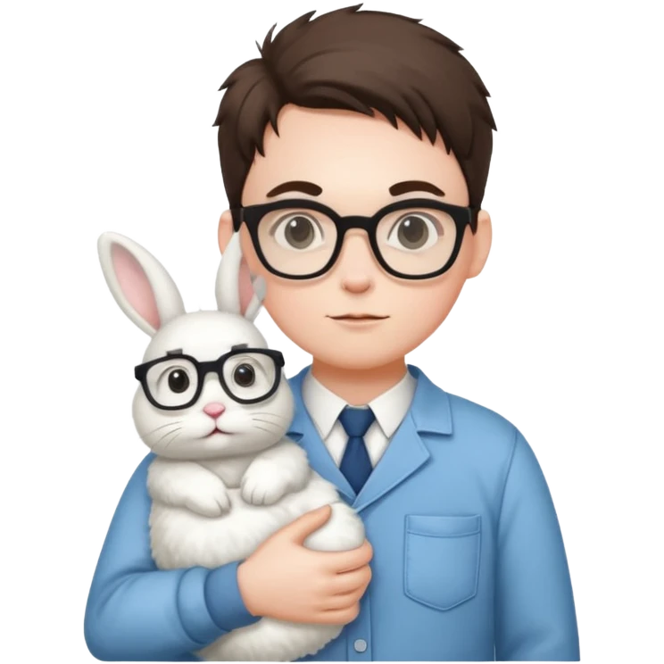 Nerd slays rabbit emoji