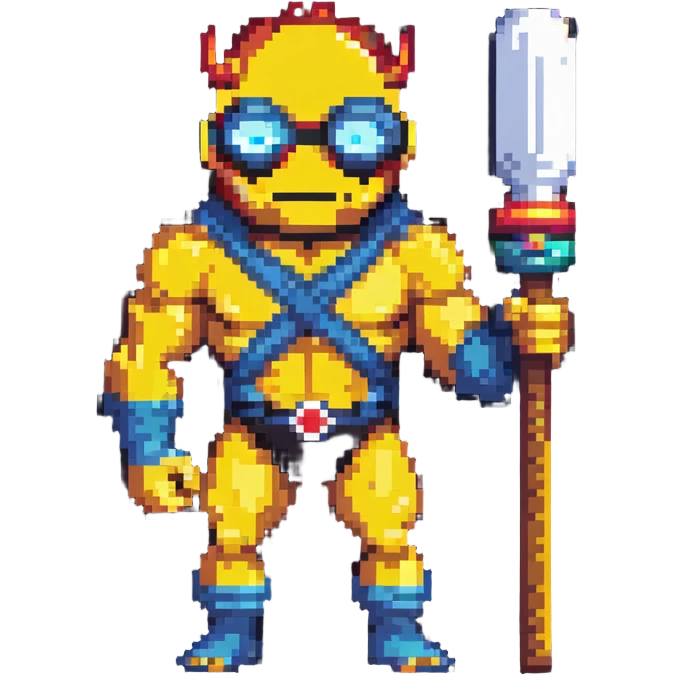 Cyclops with club emoji