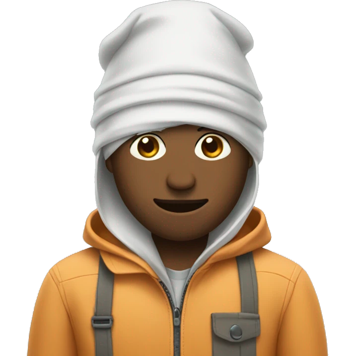 Person wearing pants on their head emoji