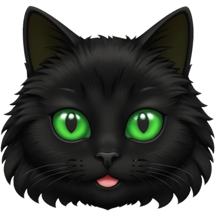 Black cat face  emoji