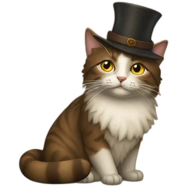 De vinci with a cat emoji