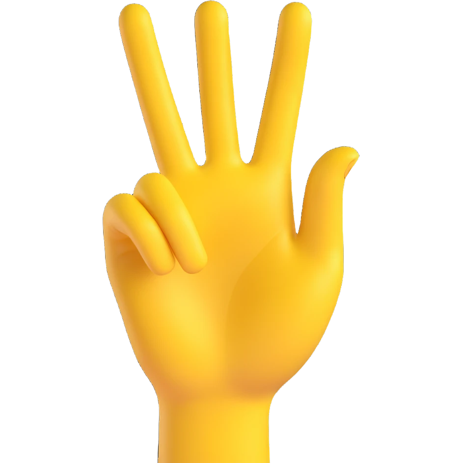 Convert the hand making the 'OK' gesture into a 3D emoji style with a smooth and rounded look, keeping the pose and proportions intact. Use yellow emoji color. Transparent background. emoji