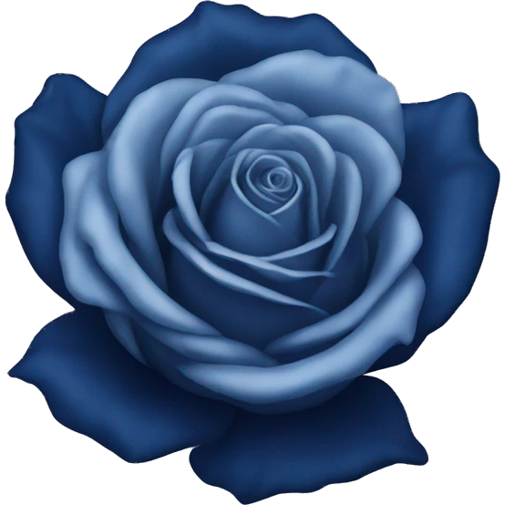 Navy blue rose emoji