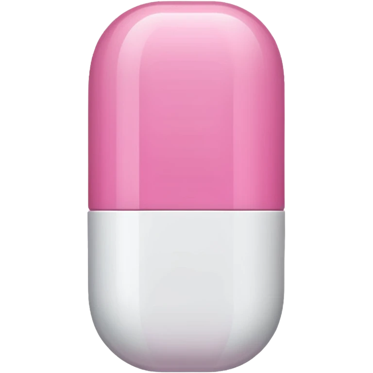 pink and white capsule emoji