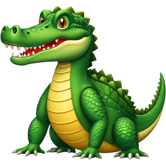 Un cocodrilo bombardero emoji