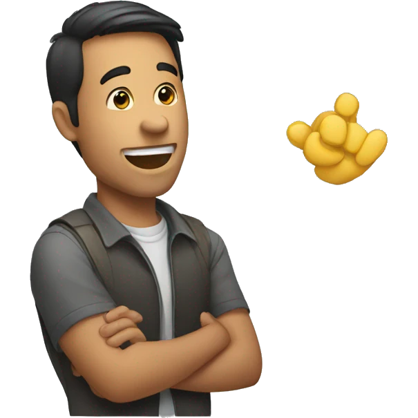 Man proposing  emoji