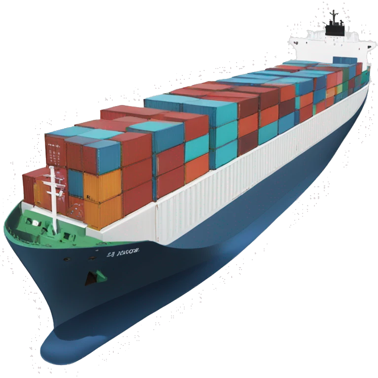 container ship full containers emoji