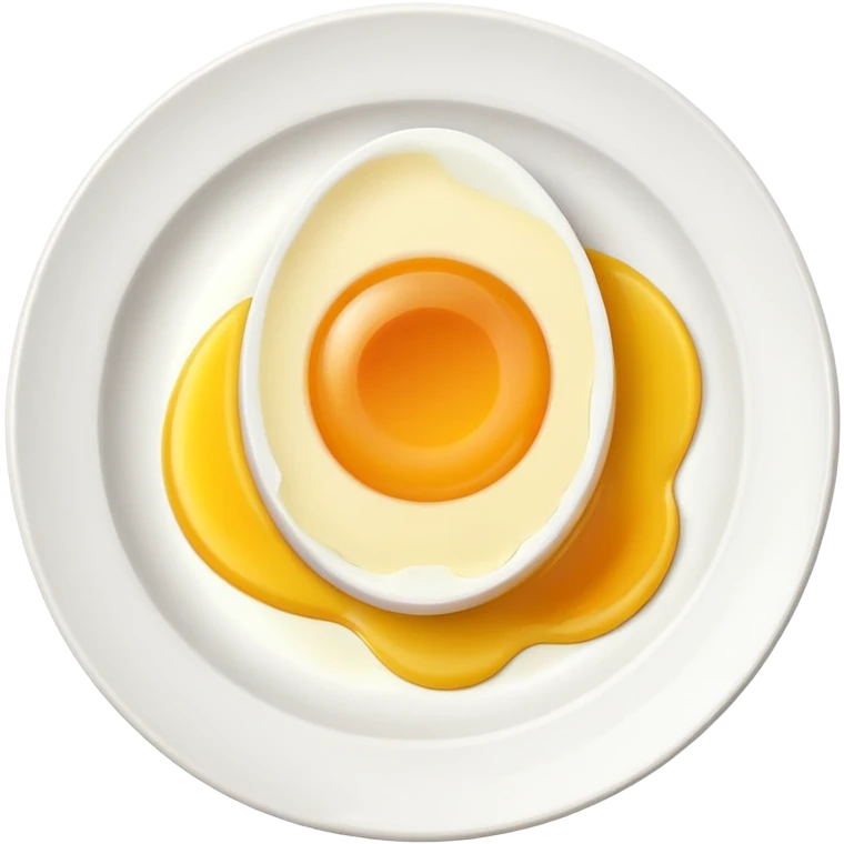 2 Boil egg cut in a plate emoji