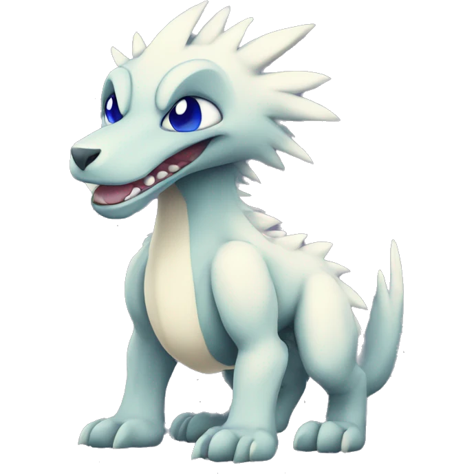 Cute Chibi Lombax-Sergal-Vernid-Fakemon full body emoji