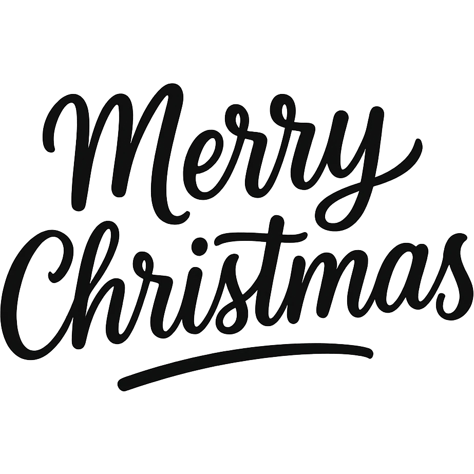Merry christmas text, remove background emoji