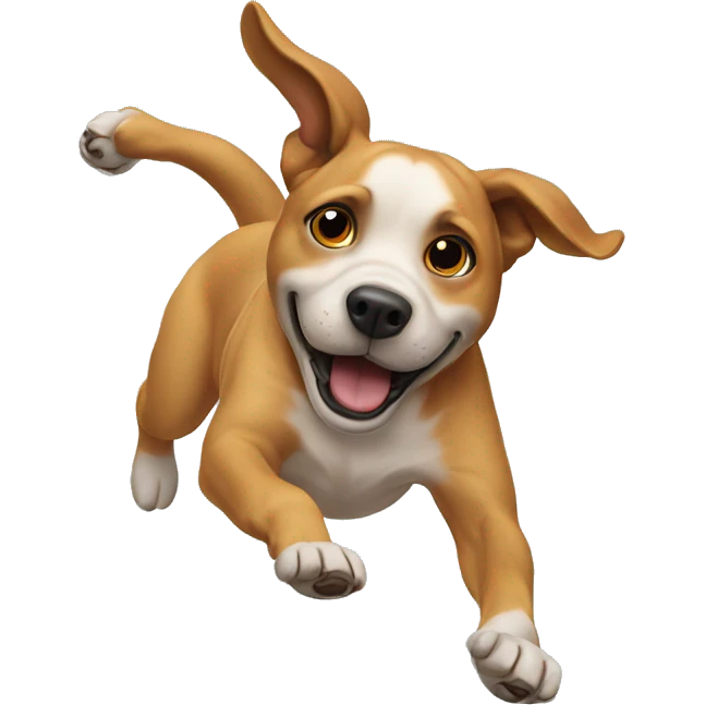 Dog doing a back flip  emoji