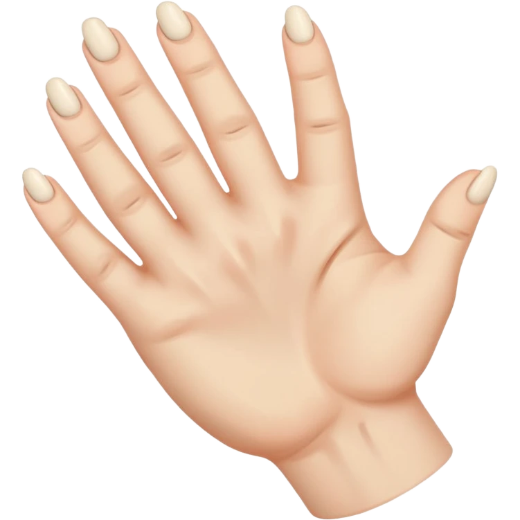 Hand with broken fingers emoji