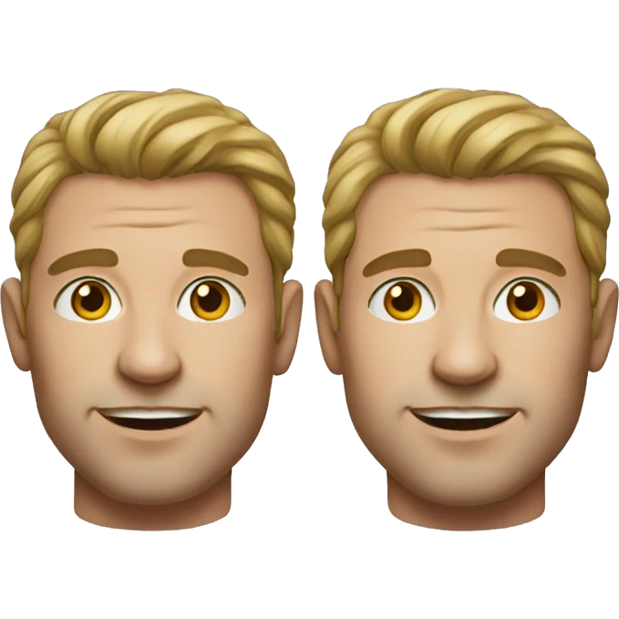 realistic portrait of a male emoji