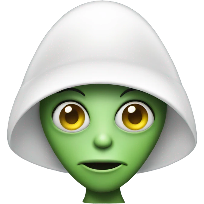 alien with white hat emoji