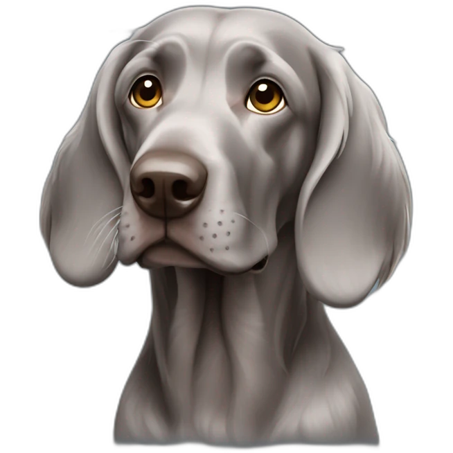 longhair weimaraner emoji