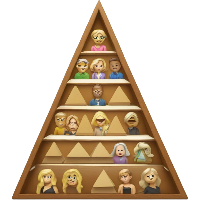 Maslow's pyramid of needs emoji