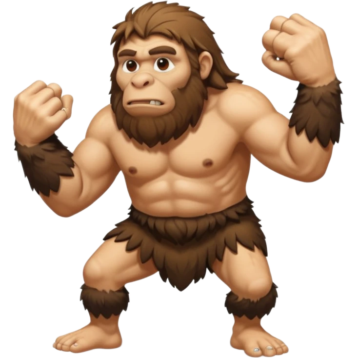 Can you make a emoji of a Neanderthal  with his knuckles dragging on the ground? emoji
