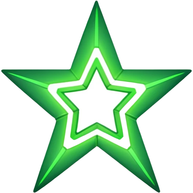 green star outline emoji