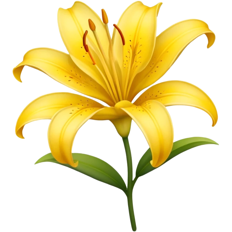 yellow lily emoji