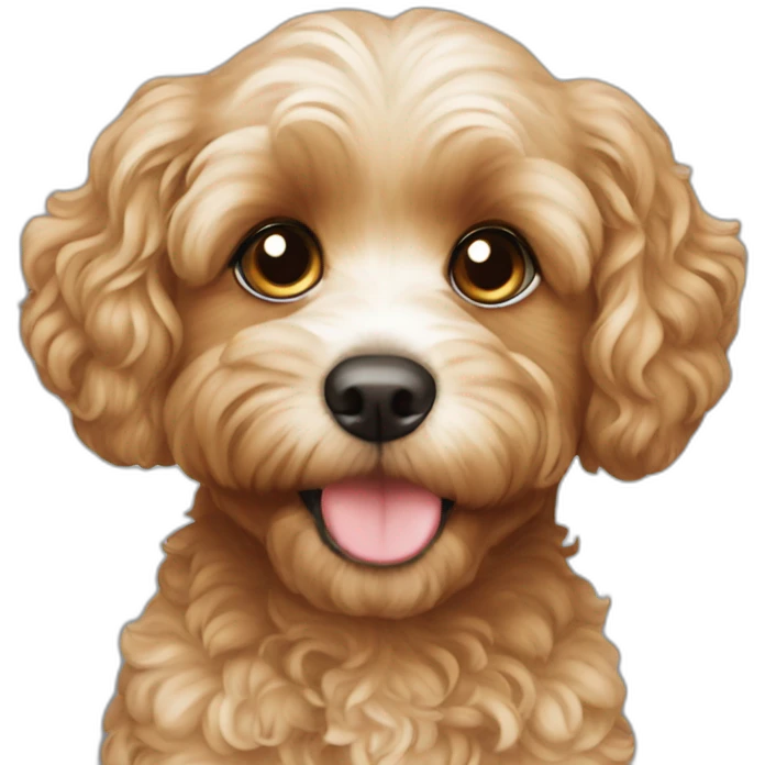 cavapoo girl white mouth emoji