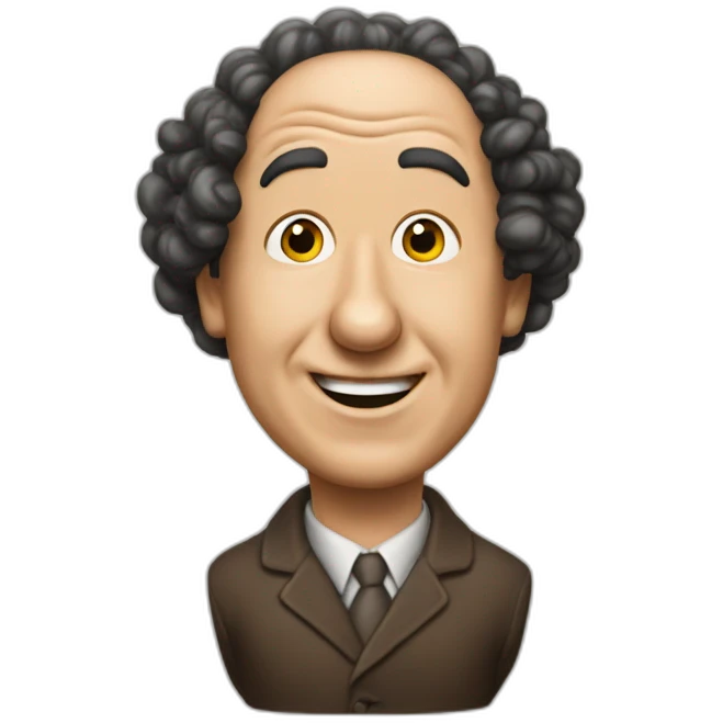 Curly joe of the three stooges emoji