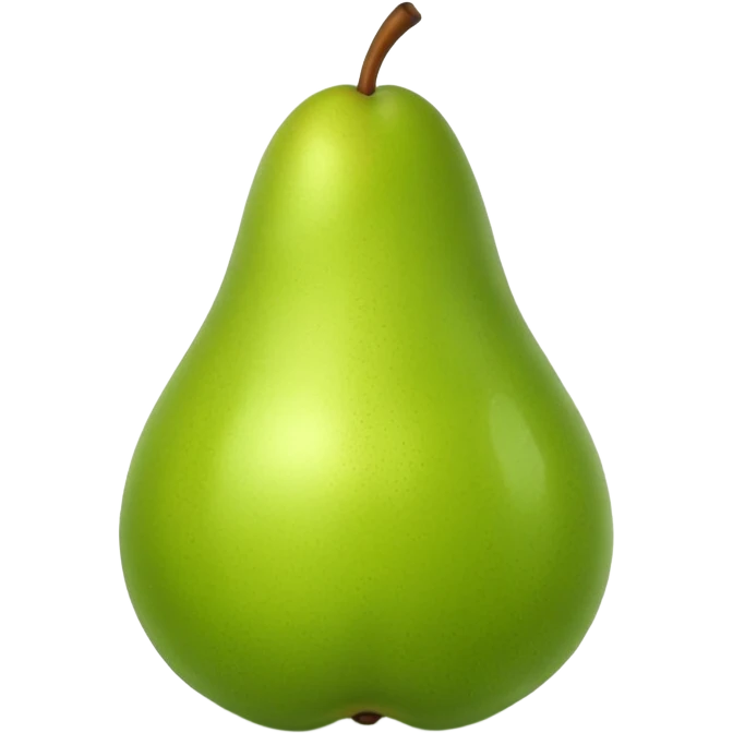 a realistic pear emoji