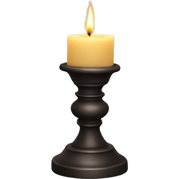 candle holder for 3 candles emoji