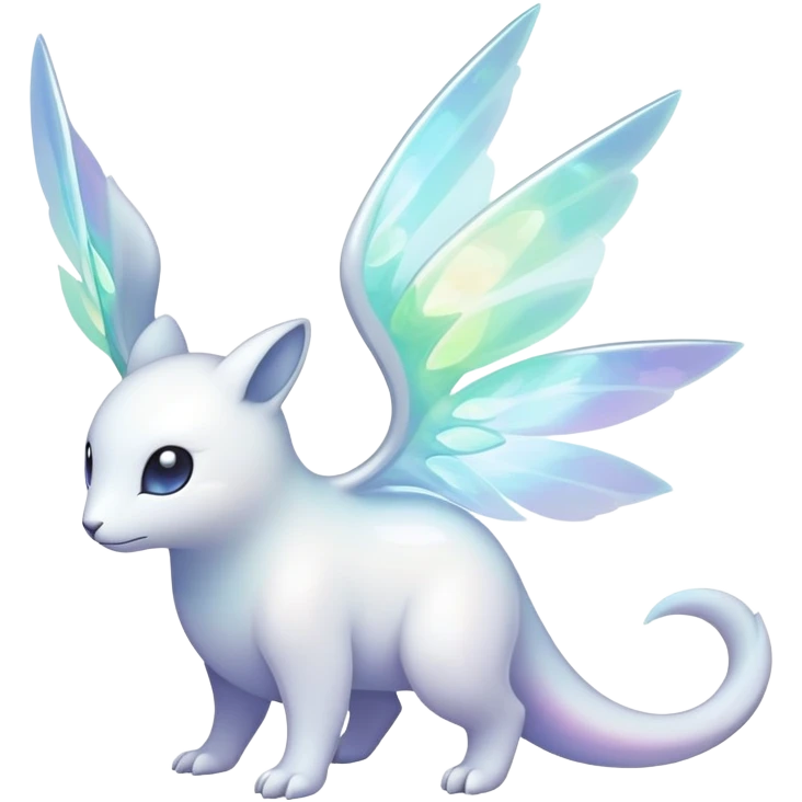  Iridescent white pale light fakemon-creature  emoji
