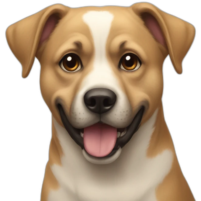 Chien qui se bat contre un chat emoji