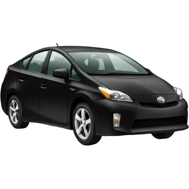 black prius going fast emoji