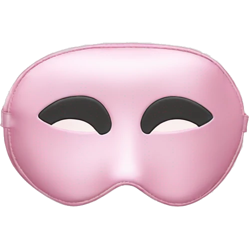 Light Pink Satin Sleep Mask emoji