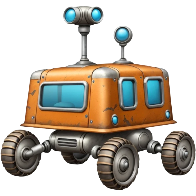  Flintstones antique tall square robotic high-occupancy moon rover  emoji