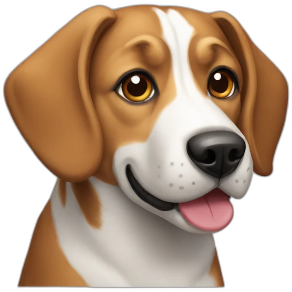 Beagle shepherd mix dog emoji